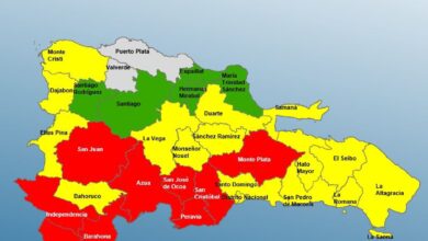 Photo of COE mantiene 9 provincias en alerta roja, 15 y el Distrito Nacional en amarilla, y 5 en verde por efectos del huracán Melissa