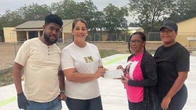 Photo of Regidora Yvelisse Fermín aporta a remozamiento de cancha en Judea Nueva, Montecristi